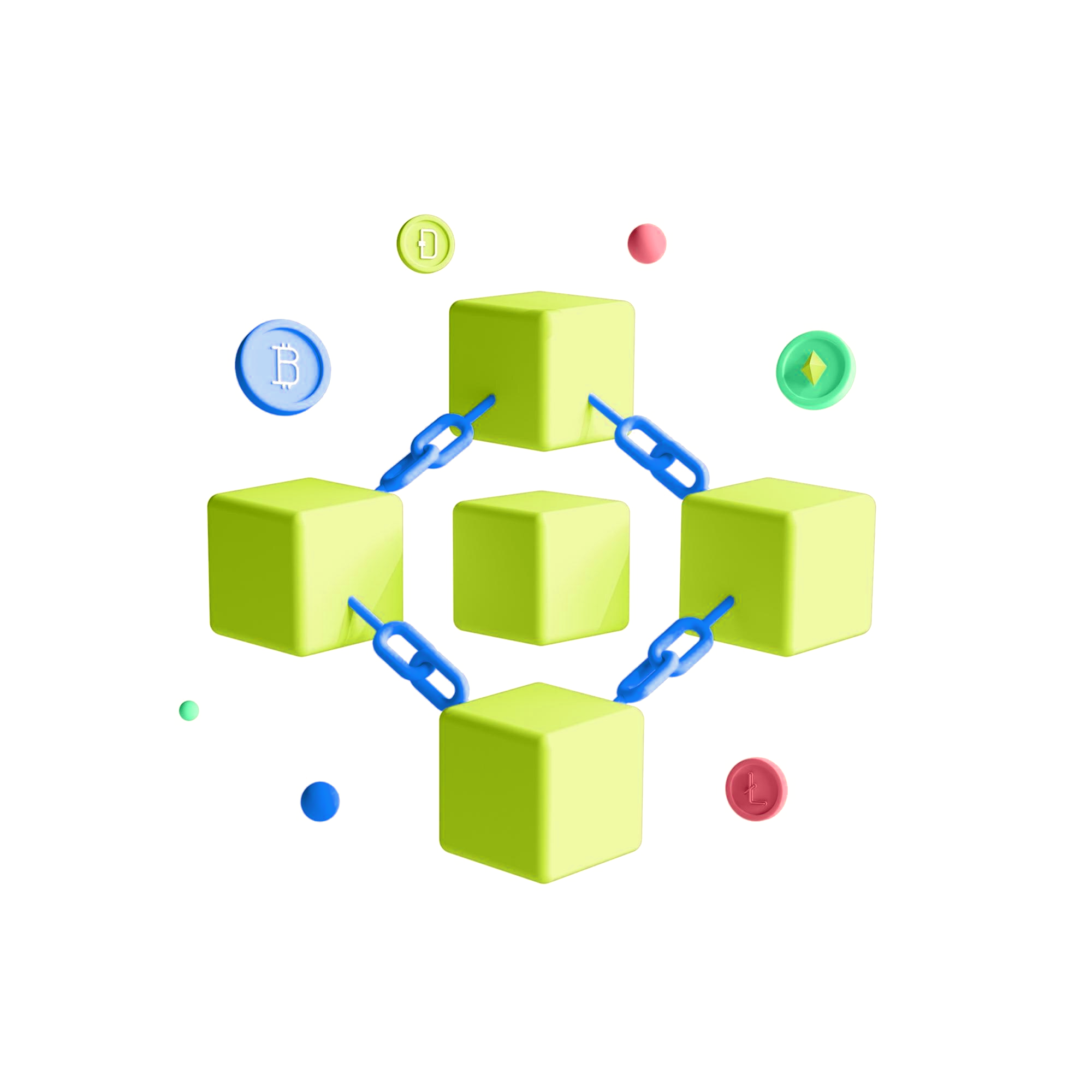 A graphic of blockchain - Setup Blockchain business in Dubai