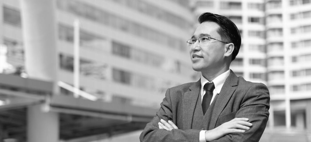A nominee director standing in marina bay sands Singapore